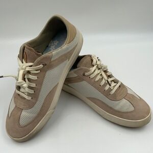 OluKai Pehuea Li Womens Mesh Suede Sneakers Tan Beige 20379-4040